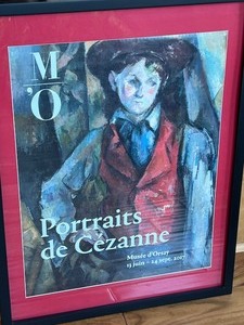 lot 30 image: Framed Poster Print Monet Portraits de Cezanne