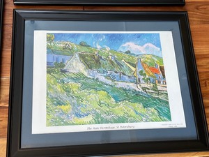 lot 24 image: Three Framed Art Poster Prints