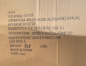 lot 165 image: 12 Foot North Ridge Pine Faux Christmas Tree
