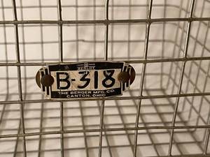 lot 157 image: Vintage Berger MFG Company Metal Bins