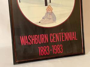 lot 162 image: Moss Washburn Centennial 1883 - 1983 Framed Print