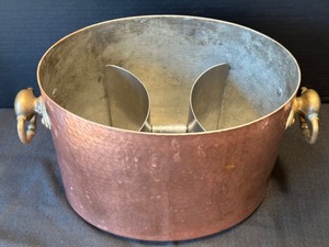 lot 64 image: Copper Wine Bucket - France