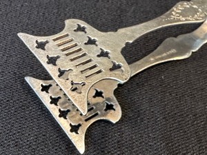 lot 56 image: Sterling Silver Toast or Bread Tongs