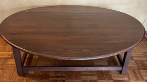 lot 202A image: Wooden Drop-leaf Coffee Table