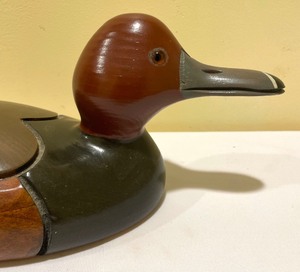 lot 343 image: The Great Canadian Duckworks Redhead Drake Hand Painted by Vasso Nazos 1981