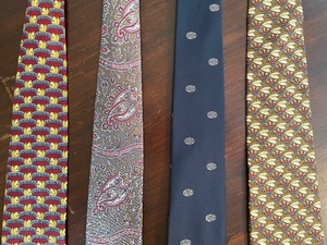 lot 371 image: Four Mens Dress Ties by Givenchy and The Metropolitan Museum of Art