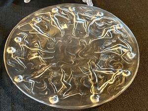 lot 25 image: Set of Four Vintage Consolidated Glass Dancing Nymphs Art Deco Plates