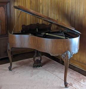 lot 2 image: Vintage Wickham Baby Grand Piano