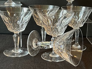 lot 37 image: Set of Nine Baccarat Champagne Stems