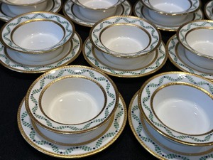 lot 99 image: Set of Nine Vintage Minton Small Desert Bowls with Under Plates