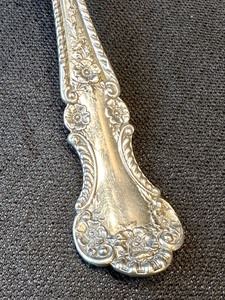 lot 36 image: Large Vintage Sterling Silver Serving Spoon