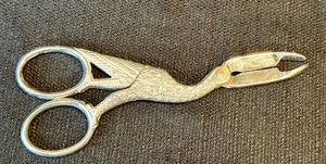lot 91 image: Vintage Bird Shaped Sugar Cube Tongs