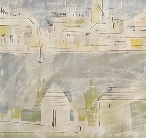 lot 405 image: Original Framed Watercolor Art by Alfred Birdsey