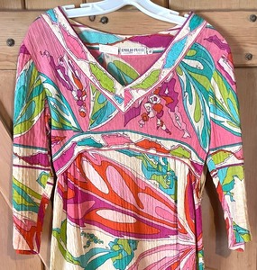 lot 412 image: Vintage Lord & Taylor Emilio Pucci Italian Dress