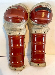 lot 423 image: Vintage Shin Guards, Gloves, Knee Pads and More