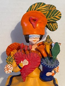lot 194 image: Centro Interpretivo Signed Clay Figurine