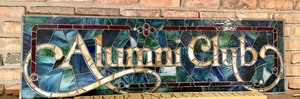 lot 171 image: Alumni Club Stained Glass Decorative Piece