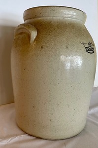 lot 144 image: Vintage Three Gallon Stoneware Crock