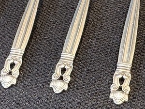 lot 189 image: Set of Six Demitasse Georg Jensen Sterling Spoons
