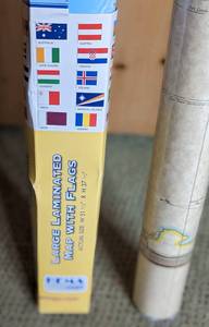 lot 217 image: Pair of New Wall World Maps