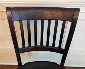 lot 260 image: Vintage Wood Rolling Office Chair