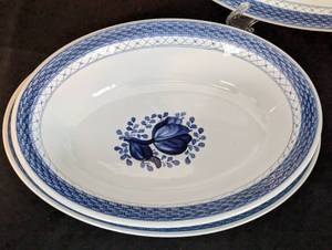 lot 248 image: Royal Copenhagen Tranquebar Blue Serving Dishes