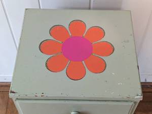 lot 249 image: Petite Vintage Painted Wood Dresser