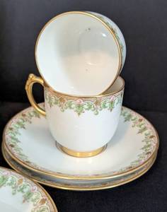 lot 236 image: J. Pouyat Limoges Demitasse Set
