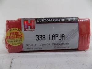 lot 70 image: Hornady Custom Grade Die 338 Lapua New