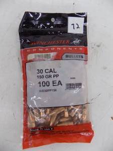 lot 72 image: 100 Bullets 30 Cal - 150 gr Winchester