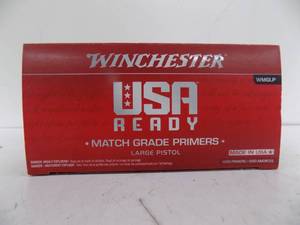 lot 73 image: 1000 Count Winchester Large Pistol Primers