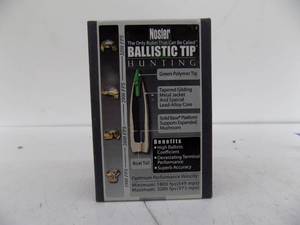 lot 81 image: 50 ct Nosler Ballistic Tip 30 gal - 150 gr
