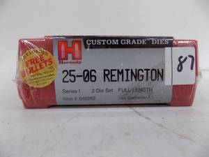 lot 87 image: Hornady Custom Grade Die 25-06 Remington New