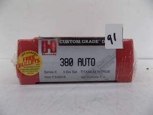 lot 91 image: Honady Custom Grade Die 380 Auto