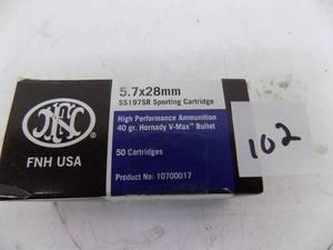 lot 102 image: 50 Count FNH 5.7 x 28 mm