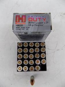 lot 14 image: 25 Rounds Hornady 9mmP - 135gr