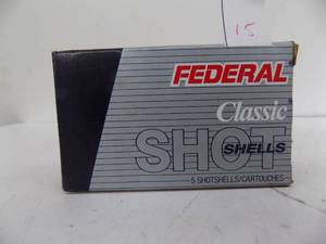 lot 15 image: 5 Rounds Federal Buckshot 12 ga