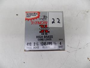 lot 22 image: 25 Rounds Winchester Super X 410