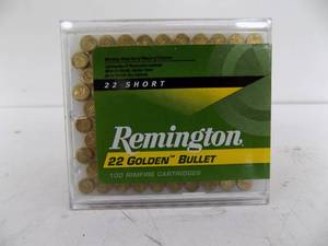 lot 44 image: 100 Rounds Remington 22 Golden Bullet (22 Short)