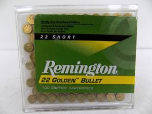 lot 45 image: 100 Rounds Remington 22 Golden Bullet (22 Short)