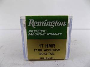 lot 50 image: 50 Rounds - Remington Magnum Rimfire 17 HWR - 17gr