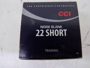 lot 58 image: 100 Rounds CCI 22 Short - Noise Blank