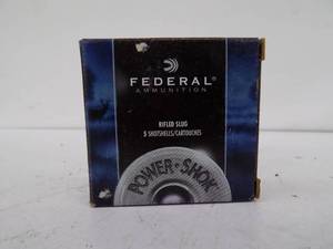 lot 59 image: 5 Rounds Federal 410 ga - 2 12 14 oz Slug