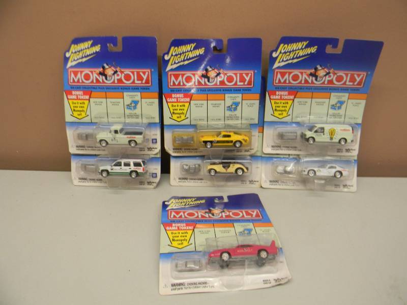 Johnny Lightning Monopoly lot of store die-cast cars 7 total