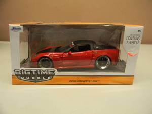JADA BIGTIME MUSCLE 124 SCALE DIE-CAST - 2006 CHEVROLET CORVETTE - NICE - GREAT PIECE - NEW IN BOX - SEE PICTURES