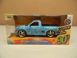 JADA I LOVE THE 90s 124 SCALE DIE-CAST - 1999 FORD F-150 SVT LIGHTNING - NICE - GREAT PIECE - NEW IN BOX - SEE PICTURES