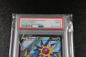 lot 8 image: 2022 Pokemon Astral Radiance Trainer Gallery Starmie V #TG13 PSA 9