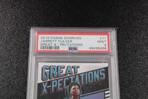 lot 12 image: 2019-20 Donruss Great X-Pectations Jarrett Culver #11 Rookie Card PSA 9