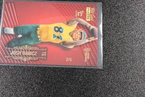 lot 35 image: 2022 Wild Card Matte Red Chase Touch Football Josh Babicz #MB-124 25  Only 5 Exist  North Dakota State