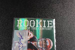 lot 41 image: 2011 Donruss Elite Turn of the Century Green Andy Dalton Autograph Rookie Card #108 26199  Only 199 Exist